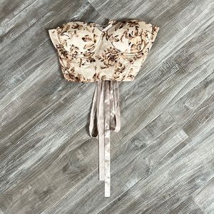 Floral corset top